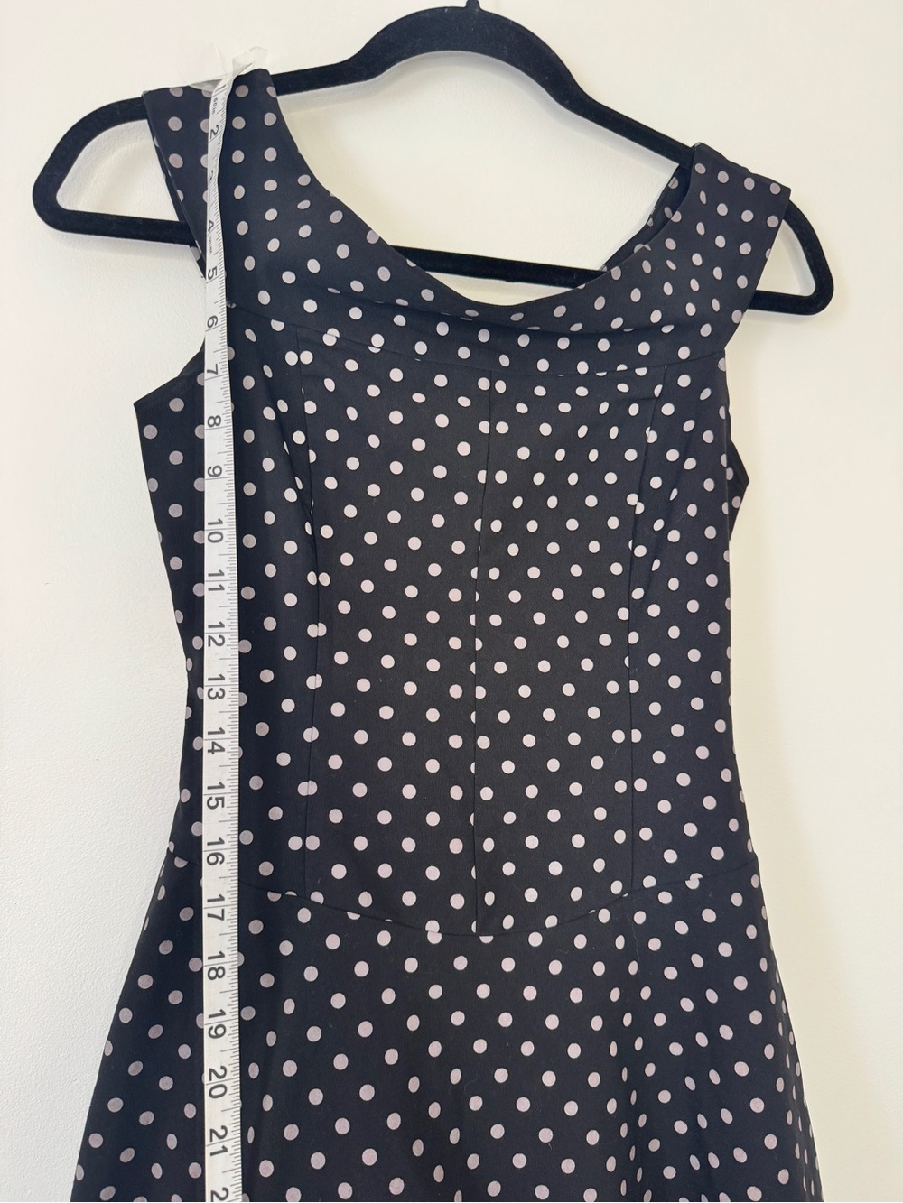 Be Smart Dress Polka Dot Crinoline Flair Retro Pin Up Black White Sz S - Picture 4 of 12